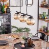Koyoto Suspension, Boule lumineuse, Suspension Ambre, 3 lumières
