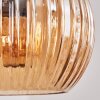 Koyoto Suspension, Boule lumineuse, Suspension Ambre, 3 lumières