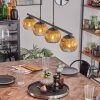 Koyoto Suspension, Boule lumineuse, Suspension Or, Clair, 4 lumières