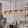 Koyoto Suspension, Boule lumineuse, Suspension Or, Clair, 4 lumières
