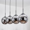 Gastor Suspension, Boule lumineuse, Suspension Chrome, Fumé, 4 lumières