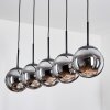 Gastor Suspension, Boule lumineuse, Suspension Chrome, Fumé, 5 lumières