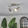 Gropptorp Plafonnier, Spot de plafond LED Nickel mat, 2 lumières