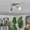 Gropptorp Plafonnier, Spot de plafond LED Nickel mat, 2 lumières