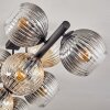 Koyoto Plafonnier, Boule lumineuse Ambre, Clair, Fumé, 10 lumières
