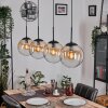 Gastor Suspension, Boule lumineuse, Suspension Ambre, Clair, 4 lumières