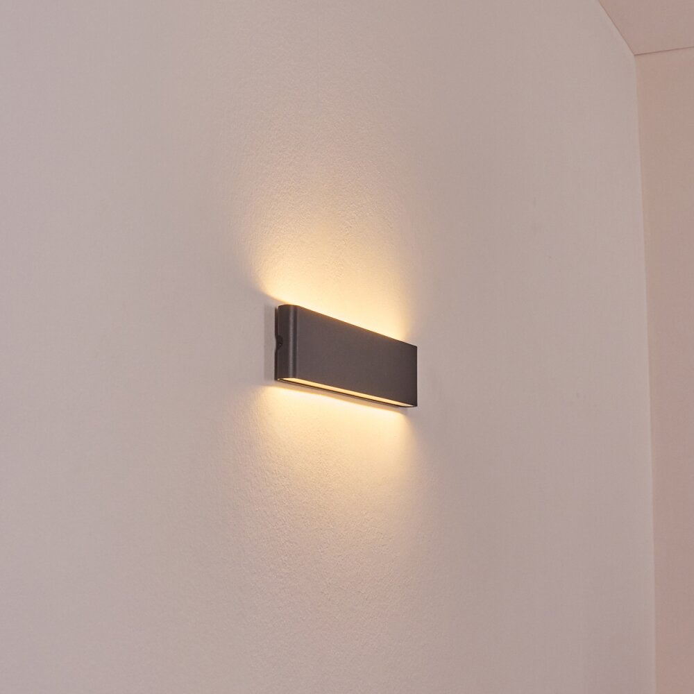 Gamas Lampe murale d´extérieur, Luminaire de salle de bain, Applique murale, Spot mural Anthracite, 1 lumière