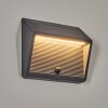 Pedreiras Lampe murale d´extérieur, Lampe solaire, Applique murale LED Anthracite, 1 lumière, Détecteur de mouvement