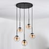 Gastor Suspension, Boule lumineuse, Suspension Ambre, Clair, 5 lumières