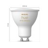 LED GU10 5 Watt 2200 - 6500 Kelvin 250 Lumen Philips Hue White Ambiance