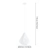 DOLWEN Suspension Luminaires Eglo Blanc, 1 lumière