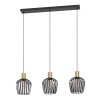 EMPOLI Suspension Luminaires Eglo Laiton, Noir, 3 lumières