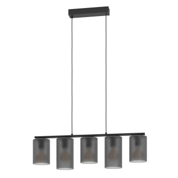 COLOMERA Suspension Luminaires Eglo Noir, 5 lumières