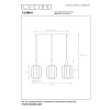 CORINA Suspension Luminaires Lucide Laiton, 3 lumières