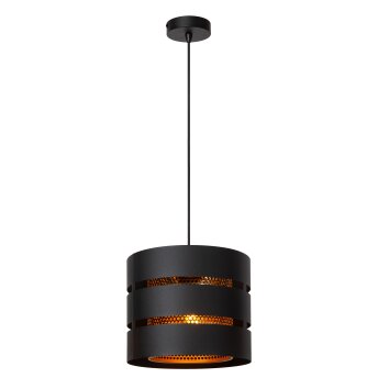 ROSAS Suspension Luminaires Lucide Noir, 1 lumière