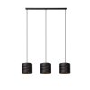 ROSAS Suspension Luminaires Lucide Noir, 3 lumières