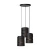 ROSAS Suspension Luminaires Lucide Noir, 3 lumières