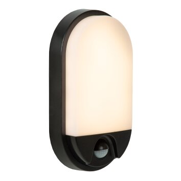 IR Lampe murale d´extérieur Luminaires Lucide LED Noir, 1 lumière, Détecteur de mouvement