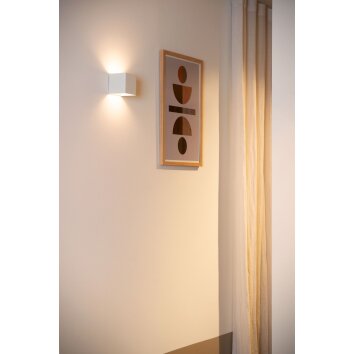 VERTIGO Applique murale Luminaires Lucide LED Blanc, 1 lumière, Détecteur de mouvement