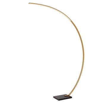 CURVE Lampadaire Luminaires Lucide LED Noir, 1 lumière