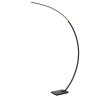 CURVE Lampadaire Luminaires Lucide LED Noir, 1 lumière