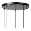 ILONA Suspension Luminaires Lucide Noir, 5 lumières