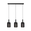 RAFAL Suspension Luminaires Lucide Noir, 3 lumières