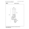 RAFAL Suspension Luminaires Lucide Noir, 3 lumières