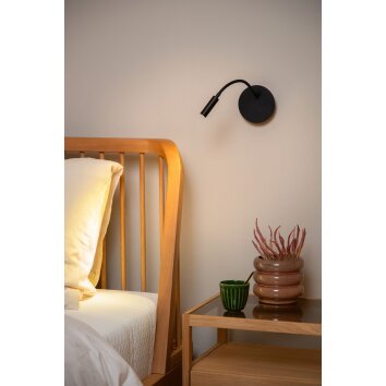 JOLIJN Applique murale Luminaires Lucide LED Noir, 1 lumière