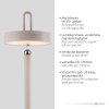 AMAG Lampadaire Luminaires Leuchten Direkt LED Gris, 1 lumière