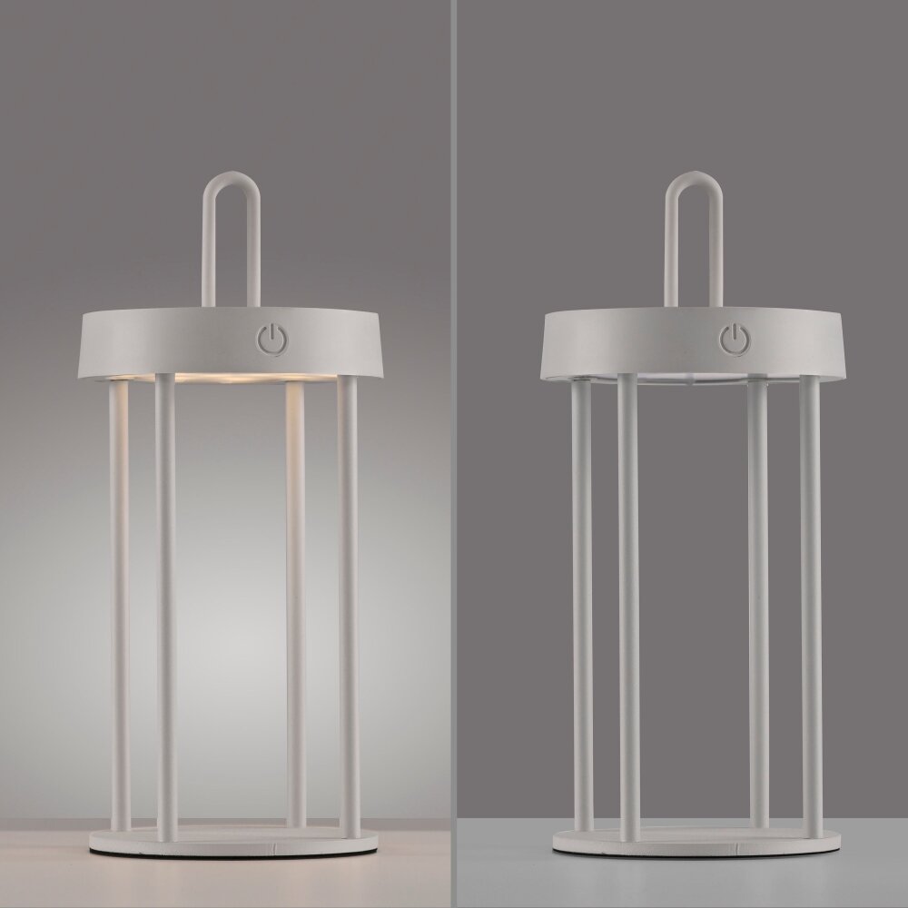 ANSELM Lampe à poser Luminaires Leuchten Direkt LED Gris, 1 lumière