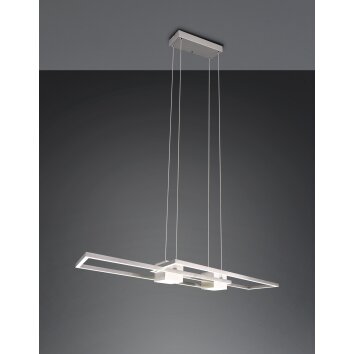 ALBANY Suspension Luminaires Trio LED Nickel mat, 1 lumière, Télécommandes