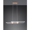 ALBANY Suspension Luminaires Trio LED Brun, 1 lumière, Télécommandes