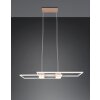 ALBANY Suspension Luminaires Trio LED Brun, 1 lumière, Télécommandes