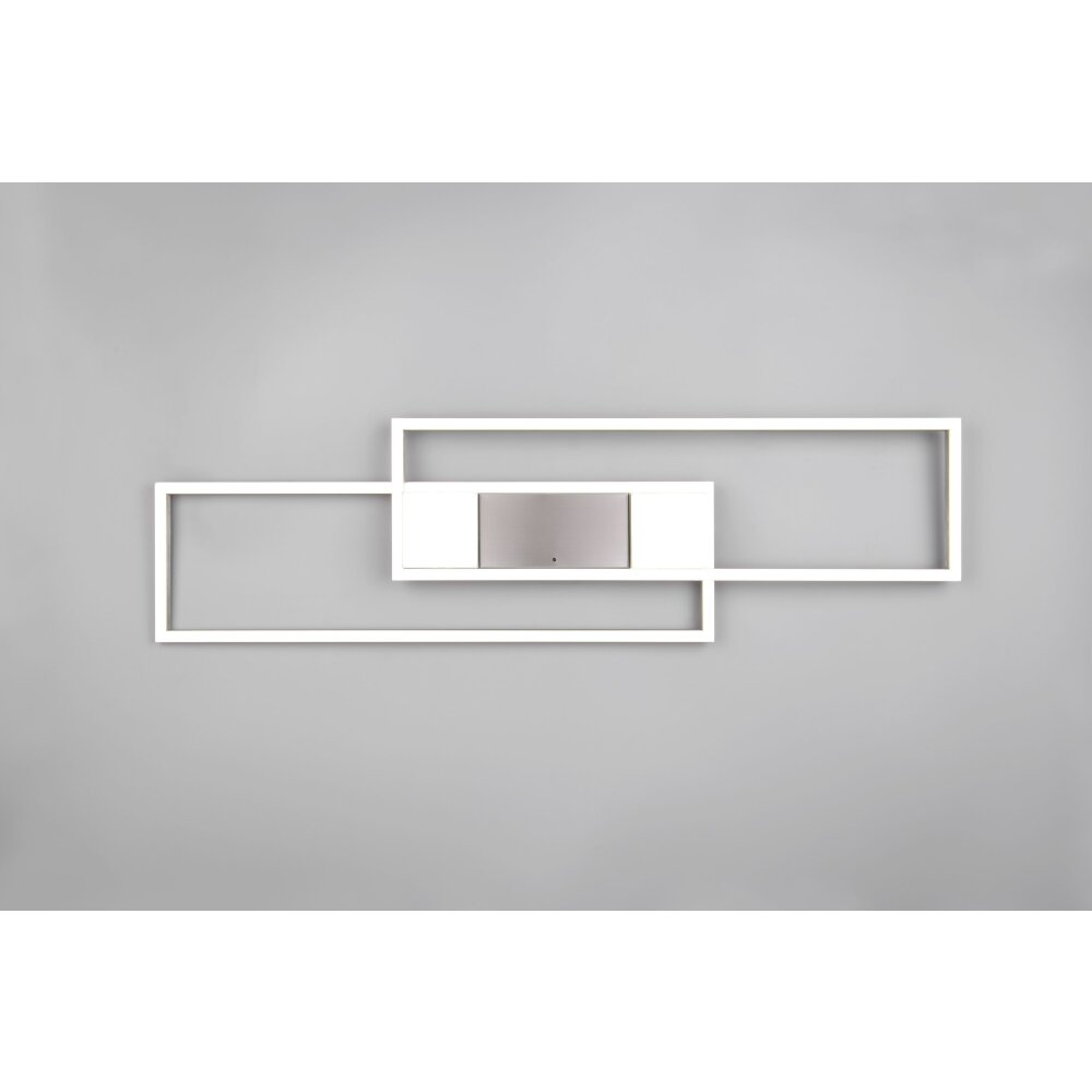 ALBANY Plafonnier Luminaires Trio LED Nickel mat, 1 lumière, Télécommandes