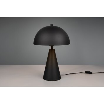 Lampe Champignon  Alfie Lampe à poser Luminaires Trio Noir, 1 lumière