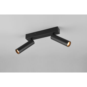 Ambala Spot de plafond Luminaires Trio LED Noir, 2 lumières