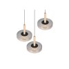 Celeste Suspension Luminaires Trio LED Noir, 1 lumière