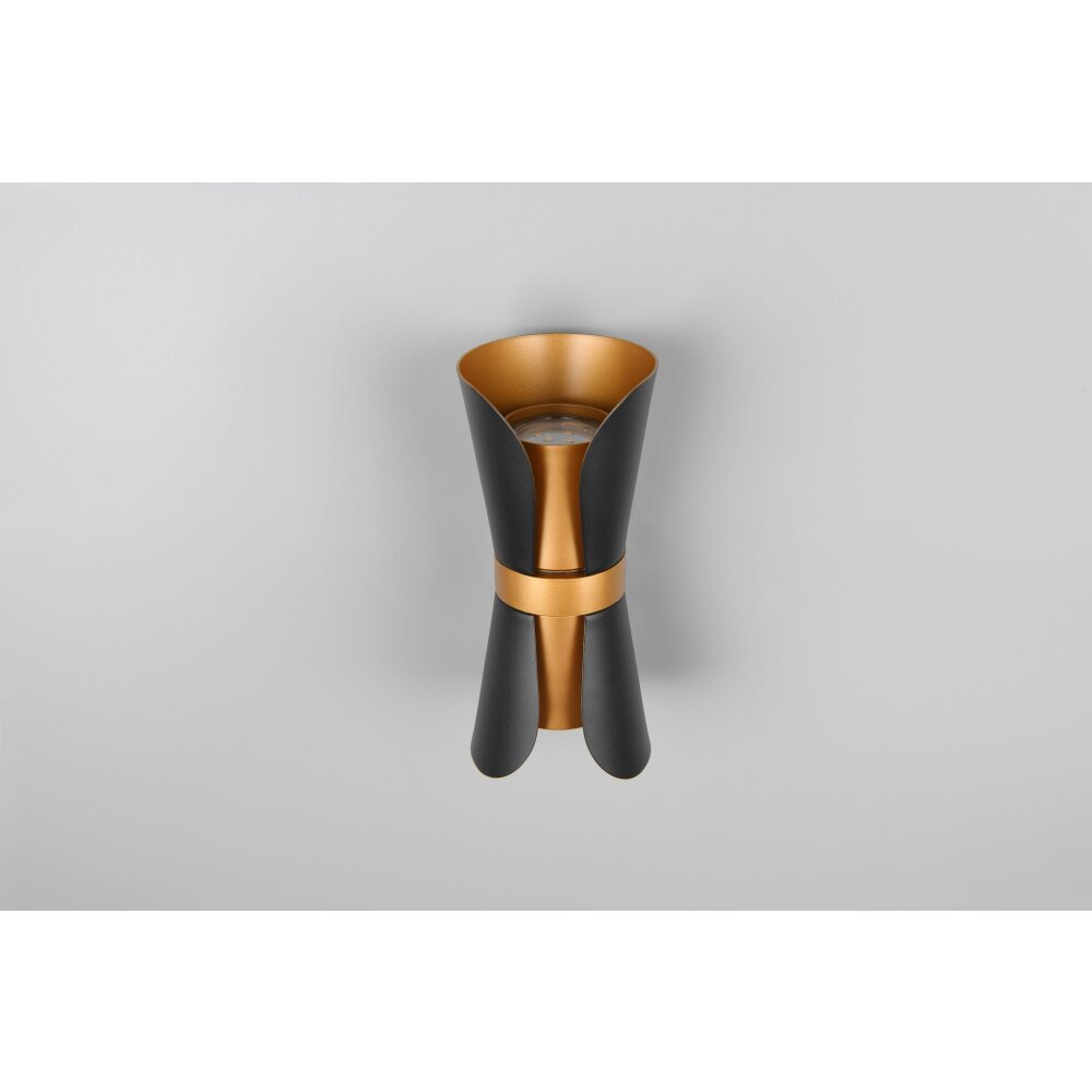 Coat Applique murale Luminaires Trio Noir doré, 2 lumières