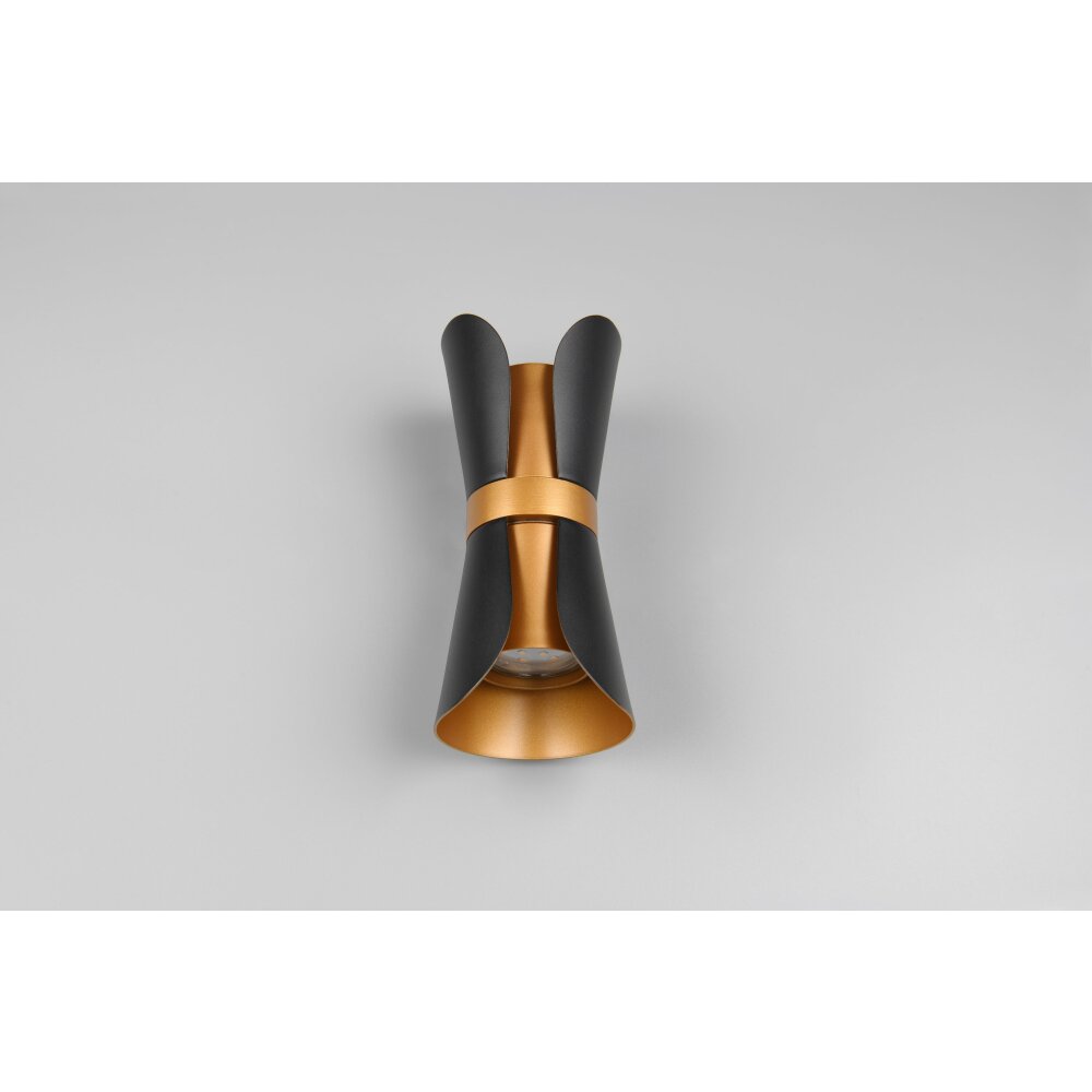 Coat Applique murale Luminaires Trio Noir doré, 2 lumières
