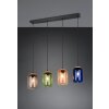 Cork Suspension Luminaires Trio Noir, 4 lumières