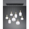 Diva Suspension Luminaires Trio Laiton, 8 lumières