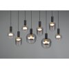 Diva Suspension Luminaires Trio Noir, 8 lumières