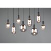 Diva Suspension Luminaires Trio Noir, 8 lumières