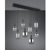 Diva Suspension Luminaires Trio Noir, 8 lumières