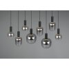 Diva Suspension Luminaires Trio Noir, 8 lumières