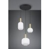 Diva Suspension Luminaires Trio Laiton, 3 lumières