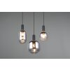 Diva Suspension Luminaires Trio Noir, 3 lumières