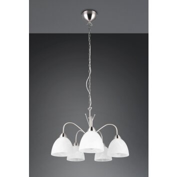 DOBBY Suspension Luminaires Reality Nickel mat, 5 lumières