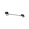 Enrico Applique murale Luminaires Trio LED Noir, 3 lumières